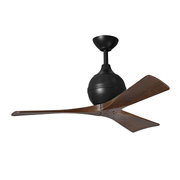 Irene 6-Speed DC 42" Ceiling Fan in Matte Black with Walnut Tone blades