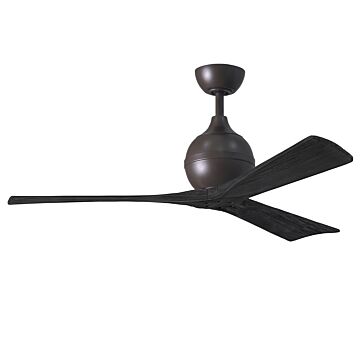 Irene 6-Speed DC 52" Ceiling Fan in Textured Bronze with Matte Black blades
