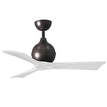 Irene 6-Speed DC 42" Ceiling Fan in Textured Bronze with Matte White blades
