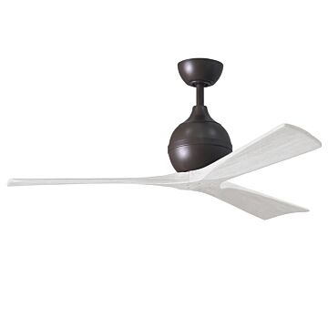 Irene 6-Speed DC 52" Ceiling Fan in Textured Bronze with Matte White blades