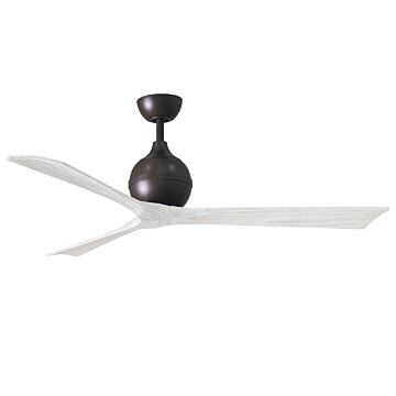 Irene 6-Speed DC 60" Ceiling Fan in Textured Bronze with Matte White blades