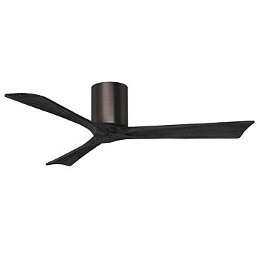 Irene 6-Speed DC 52" Ceiling Fan in Brushed Bronze with Matte Black blades