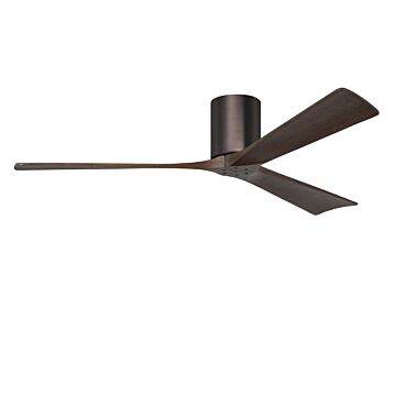 Irene 6-Speed DC 60" Ceiling Fan in Brushed Bronze with Walnut blades