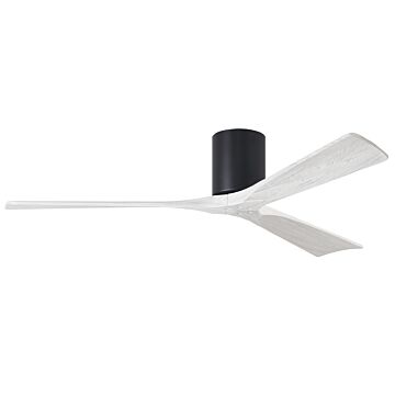 Irene 6-Speed DC 60" Ceiling Fan in Matte Black with Matte White blades