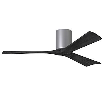 Irene 6-Speed DC 52" Ceiling Fan in Brushed Nickel with Matte Black blades