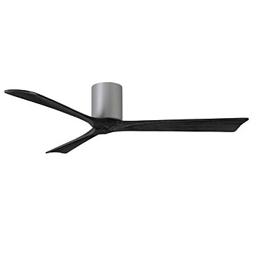 Irene 6-Speed DC 60" Ceiling Fan in Brushed Nickel with Matte Black blades