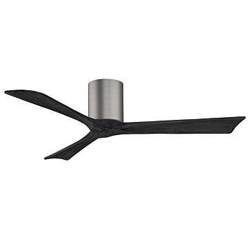 Irene 6-Speed DC 52" Ceiling Fan in Brushed Pewter with Matte Black blades