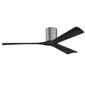 Irene 6-Speed DC 60" Ceiling Fan in Brushed Pewter with Matte Black blades