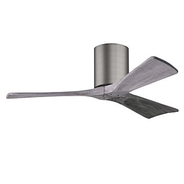 Irene 6-Speed DC 42" Ceiling Fan in Brushed Pewter with Barnwood Tone blades