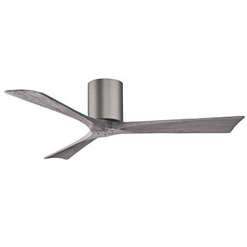Irene 6-Speed DC 52" Ceiling Fan in Brushed Pewter with Barnwood Tone blades
