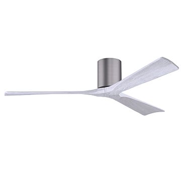 Irene 6-Speed DC 60" Ceiling Fan in Brushed Pewter with Matte White blades