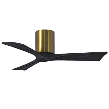 Irene 6-Speed DC 42" Ceiling Fan in Brushed Brass with Matte Black blades