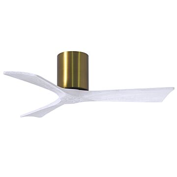 Irene 6-Speed DC 42" Ceiling Fan in Brushed Brass with Matte White blades