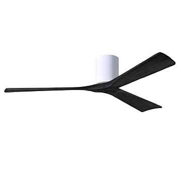 Irene 6-Speed DC 60" Ceiling Fan in White with Matte Black blades