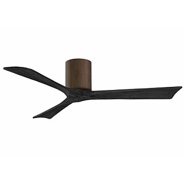 Irene 6-Speed DC 52" Ceiling Fan in Walnut with Matte Black blades