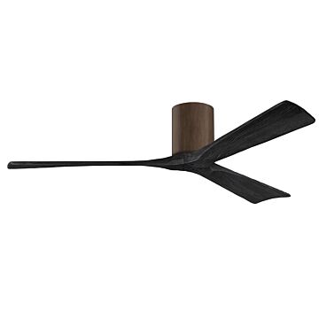 Irene 6-Speed DC 60" Ceiling Fan in Walnut with Matte Black blades