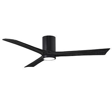 Irene 6-Speed DC 60" Ceiling Fan w/ Integrated Light Kit in Matte Black with Matte Black blades