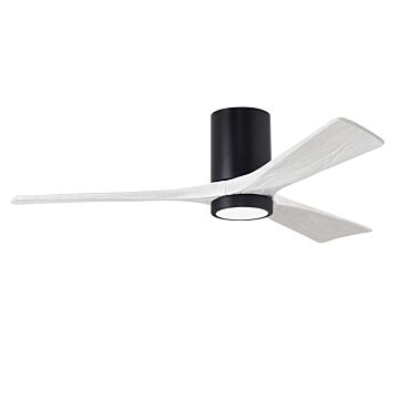 Irene 6-Speed DC 52" Ceiling Fan w/ Integrated Light Kit in Matte Black with Matte White blades