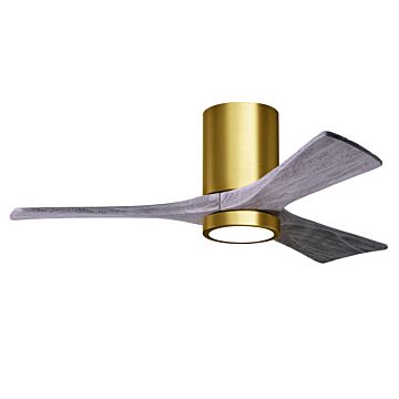Irene 6-Speed DC 42" Ceiling Fan w/ Integrated Light Kit in Brushed Brass with Barnwood Tone blades