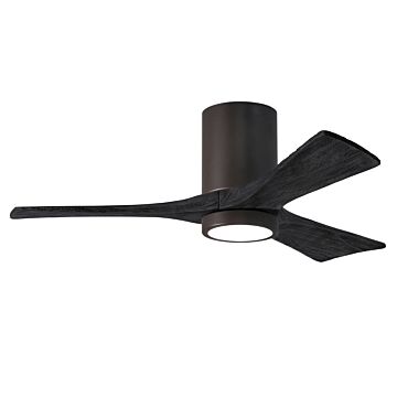 Irene 6-Speed DC 42" Ceiling Fan w/ Integrated Light Kit in Textured Bronze with Matte Black blades