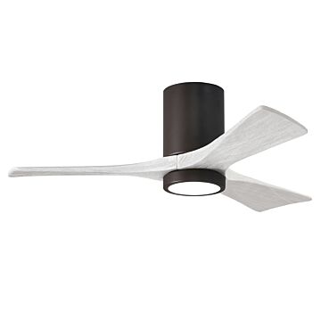 Irene 6-Speed DC 42" Ceiling Fan w/ Integrated Light Kit in Textured Bronze with Matte White blades