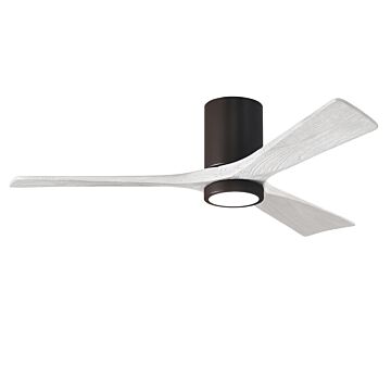 Irene 6-Speed DC 52" Ceiling Fan w/ Integrated Light Kit in Textured Bronze with Matte White blades