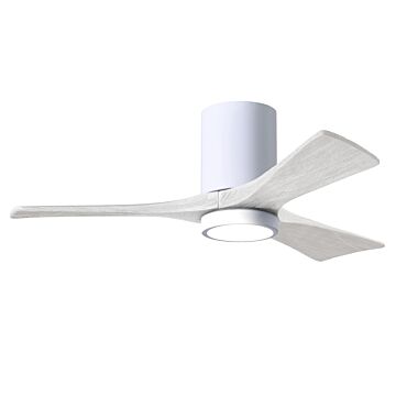 Irene 6-Speed DC 42" Ceiling Fan w/ Integrated Light Kit in White with Matte White blades