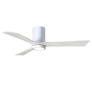 Irene 6-Speed DC 52" Ceiling Fan w/ Integrated Light Kit in White with Matte White blades