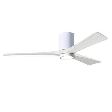 Irene 6-Speed DC 60" Ceiling Fan w/ Integrated Light Kit in White with Matte White blades