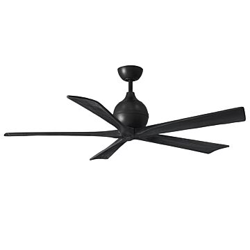 Irene 6-Speed DC 60" Ceiling Fan in Matte Black with Matte Black blades