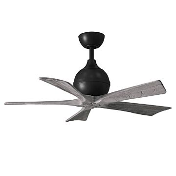Irene 6-Speed DC 42" Ceiling Fan in Matte Black with Barnwood Tone blades