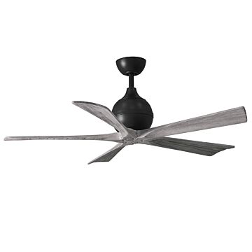 Irene 6-Speed DC 52" Ceiling Fan in Matte Black with Barnwood Tone blades