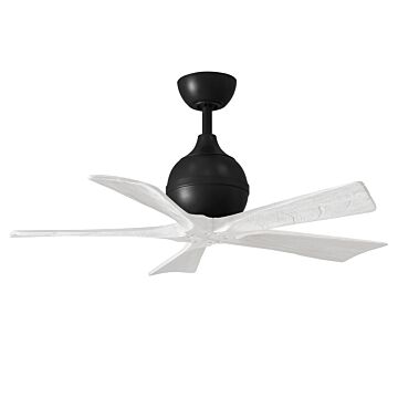 Irene 6-Speed DC 42" Ceiling Fan in Matte Black with Matte White blades
