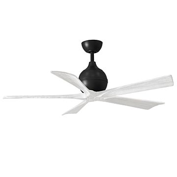 Irene 6-Speed DC 52" Ceiling Fan in Matte Black with Matte White blades