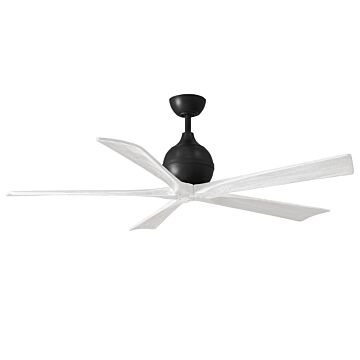 Irene 6-Speed DC 60" Ceiling Fan in Matte Black with Matte White blades