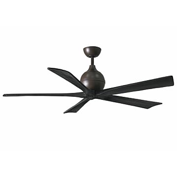 Irene 6-Speed DC 60" Ceiling Fan in Textured Bronze with Matte Black blades