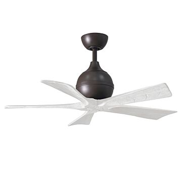 Irene 6-Speed DC 42" Ceiling Fan in Textured Bronze with Matte White blades