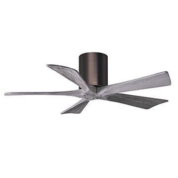 Irene 6-Speed DC 42" Ceiling Fan in Brushed Bronze with Barnwood Tone blades