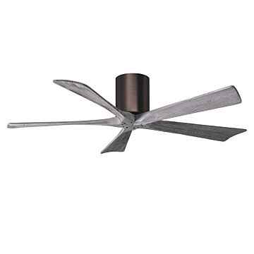 Irene 6-Speed DC 52" Ceiling Fan in Brushed Bronze with Barnwood Tone blades