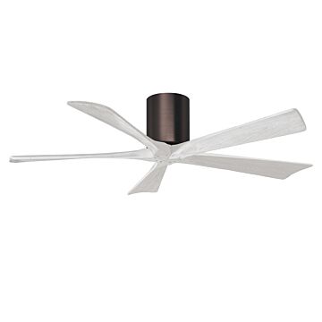 Irene 6-Speed DC 52" Ceiling Fan in Brushed Bronze with Matte White blades