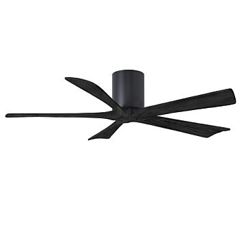 Irene 6-Speed DC 52" Ceiling Fan in Matte Black with Matte Black blades