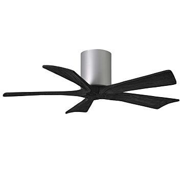 Irene 6-Speed DC 42" Ceiling Fan in Brushed Nickel with Matte Black blades