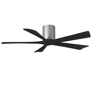 Irene 6-Speed DC 52" Ceiling Fan in Brushed Nickel with Matte Black blades