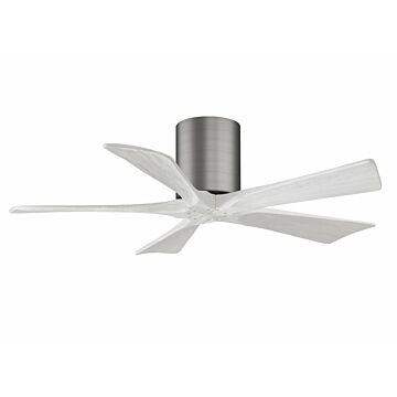 Irene 6-Speed DC 42" Ceiling Fan in Brushed Pewter with Matte White blades