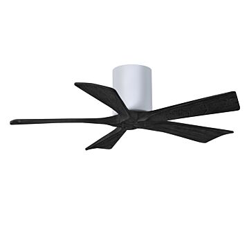 Irene 6-Speed DC 42" Ceiling Fan in White with Matte Black blades