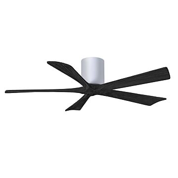 Irene 6-Speed DC 52" Ceiling Fan in White with Matte Black blades