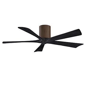 Irene 6-Speed DC 52" Ceiling Fan in Walnut tone with Matte Black blades