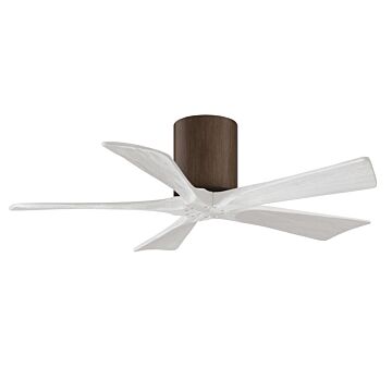Irene 6-Speed DC 42" Ceiling Fan in Walnut tone with Matte White blades