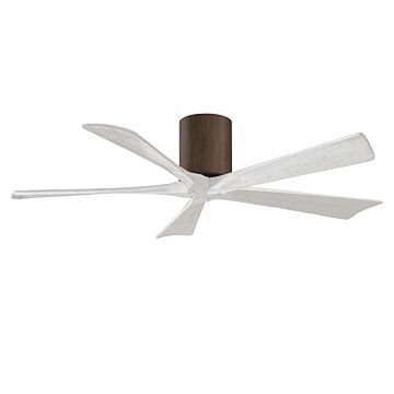 Irene 6-Speed DC 52" Ceiling Fan in Walnut tone with Matte White blades