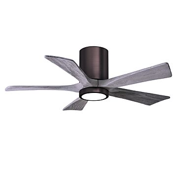 Irene 6-Speed DC 42" Ceiling Fan w/ Integrated Light Kit in Brushed Bronze with Barnwood Tone blades